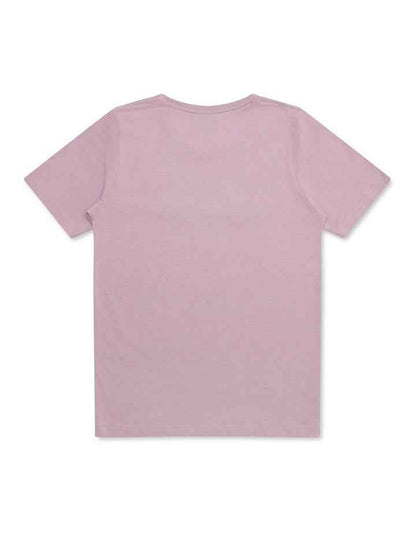 Puff Script Tee in Purple