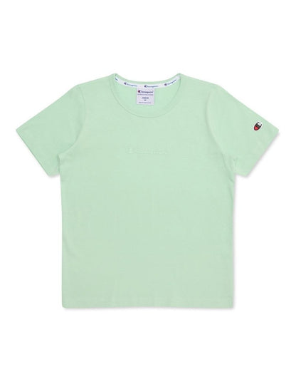 Tonal Script Tee in Green