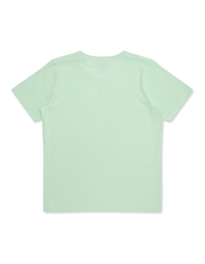 Tonal Script Tee in Green