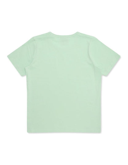 Tonal Script Tee in Green