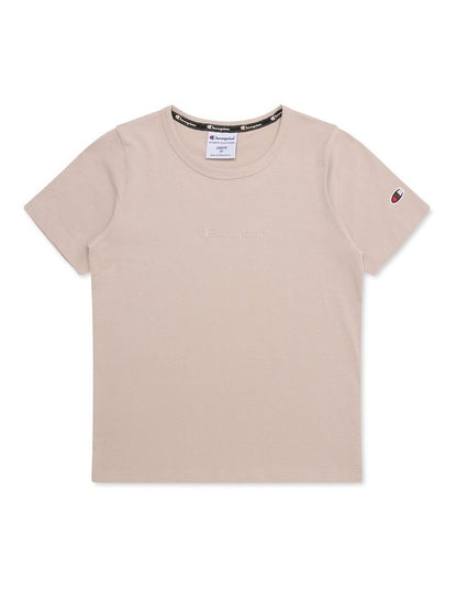 Tonal Script Tee in Grey