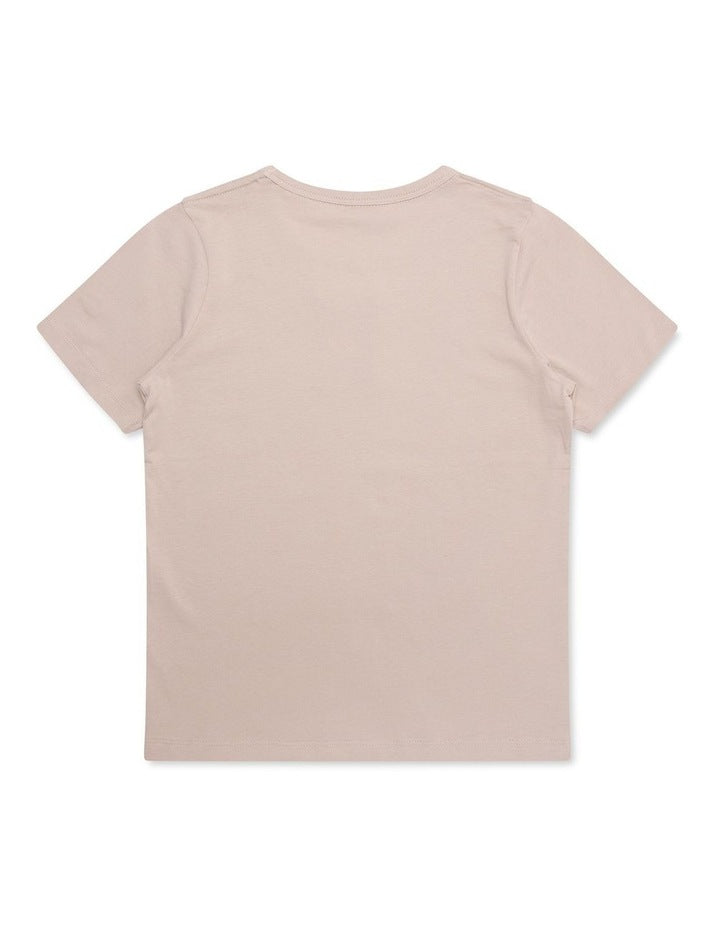 Tonal Script Tee in Grey