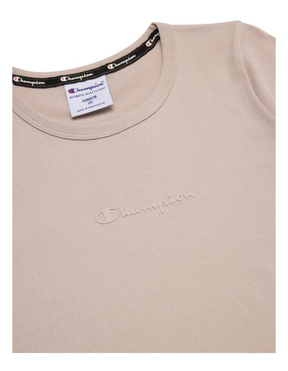 Tonal Script Tee in Grey