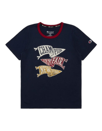 State Fair Ringer Tee in Navy