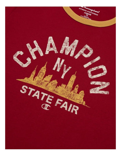 State Fair Ringer Tee in Red