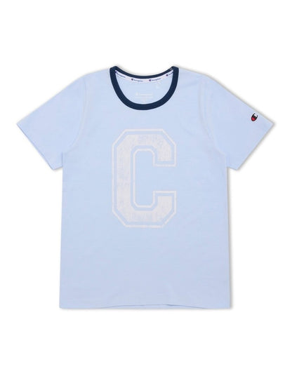 State Fair Graphic Ringer Tee in Blue