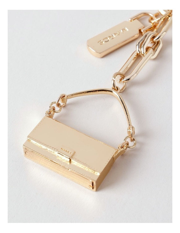 Lyon Bag Charm Accessory in Gold