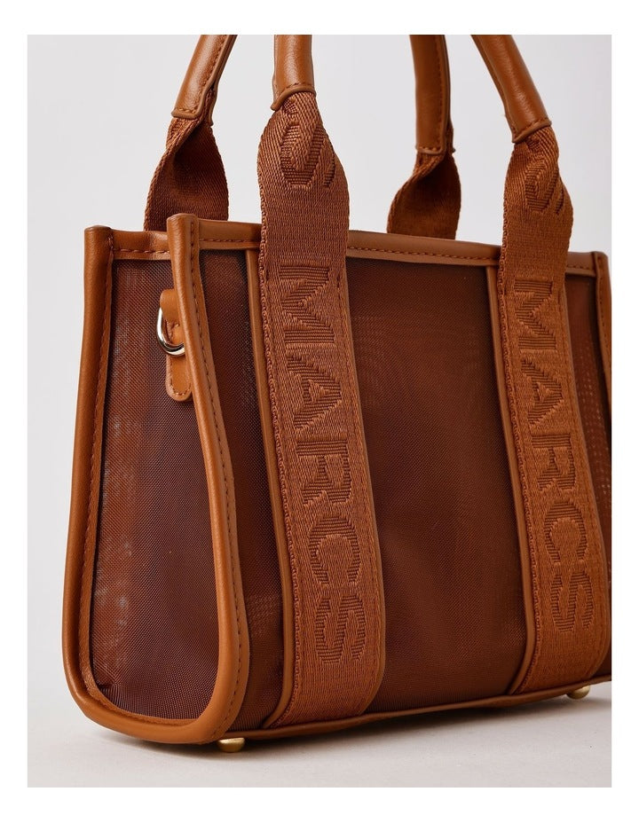 Barbados Mini Tote Bag in Brown