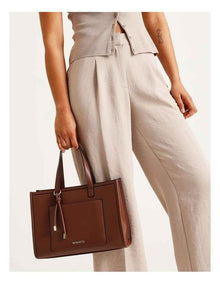 Belfast Tote Bag in Chocolate