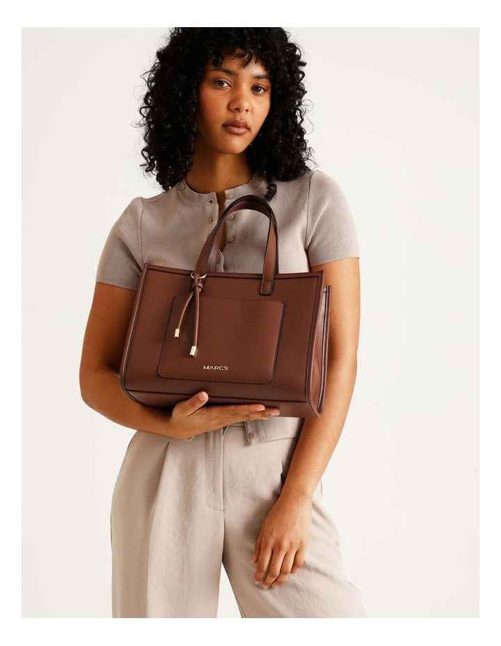 Belfast Tote Bag in Chocolate