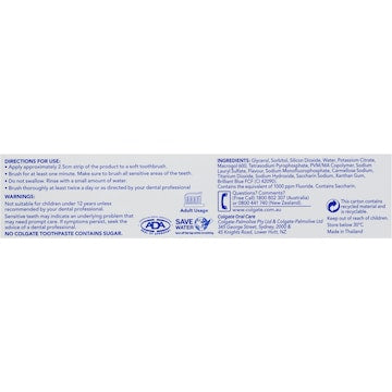 Colgate Sensitive Toothpaste Whitening 110g