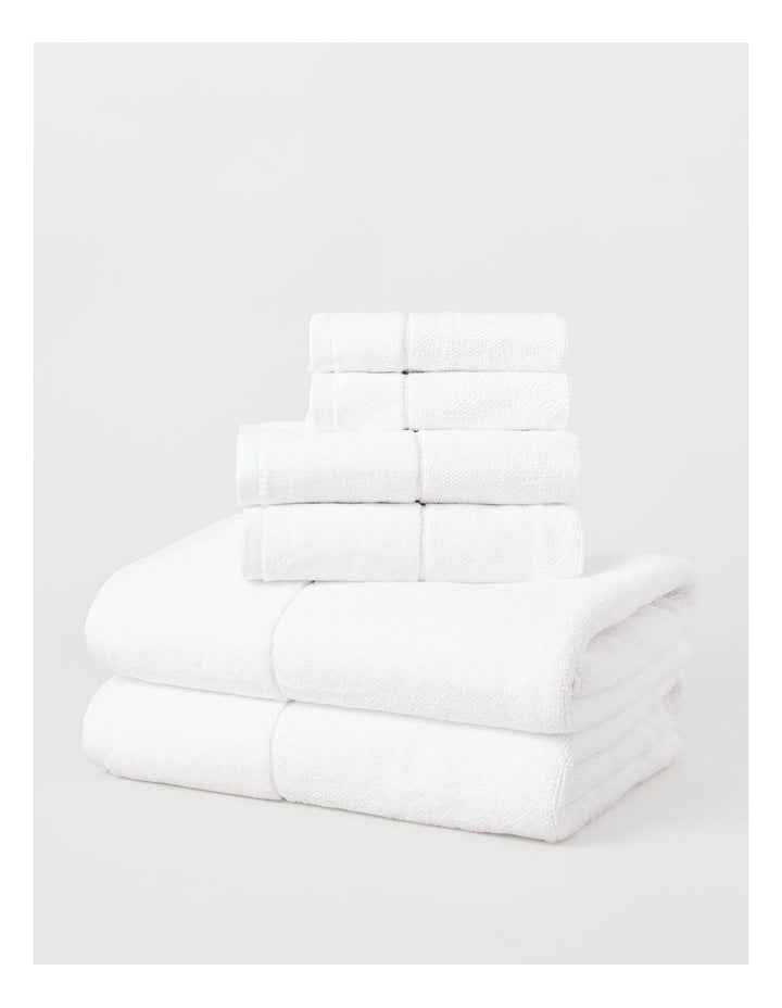Velour Spa Towel Pack in White