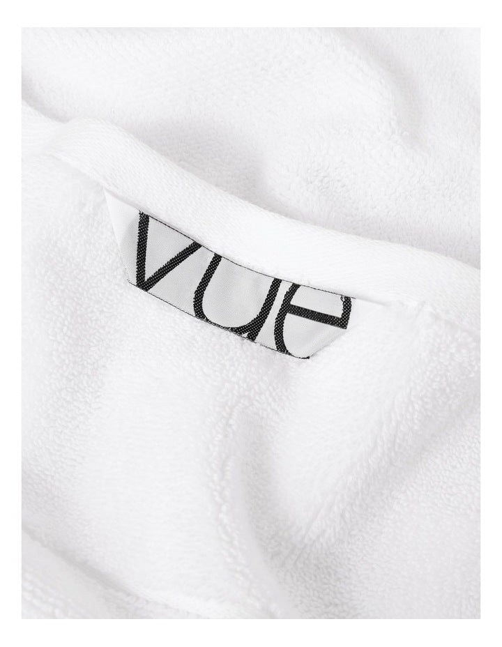 Velour Spa Towel Pack in White