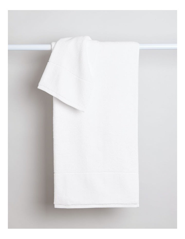 Velour Spa Towel Pack in White