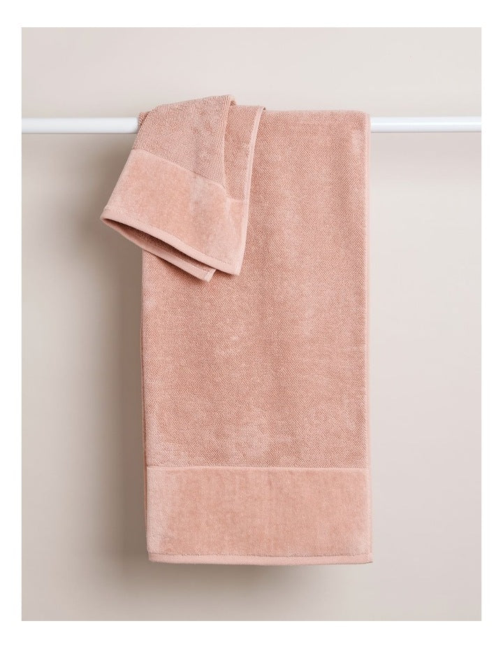 Velour Spa Towel Pack in Pink