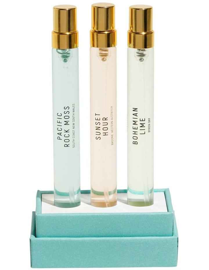Sunset Hour, Bohemian Lime, Pacific Rock Moss Coast to Coast Trio Set (3x10ml)