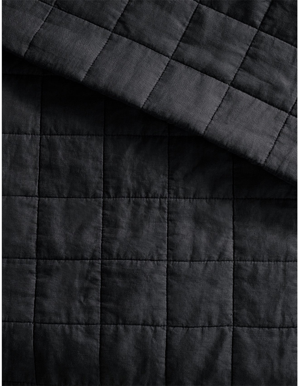ABBOTSON QUEEN BEDCOVER IN CARBON