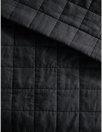 ABBOTSON QUEEN BEDCOVER IN CARBON
