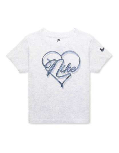 Swoosh On Pointe Graphic Tee in Grey