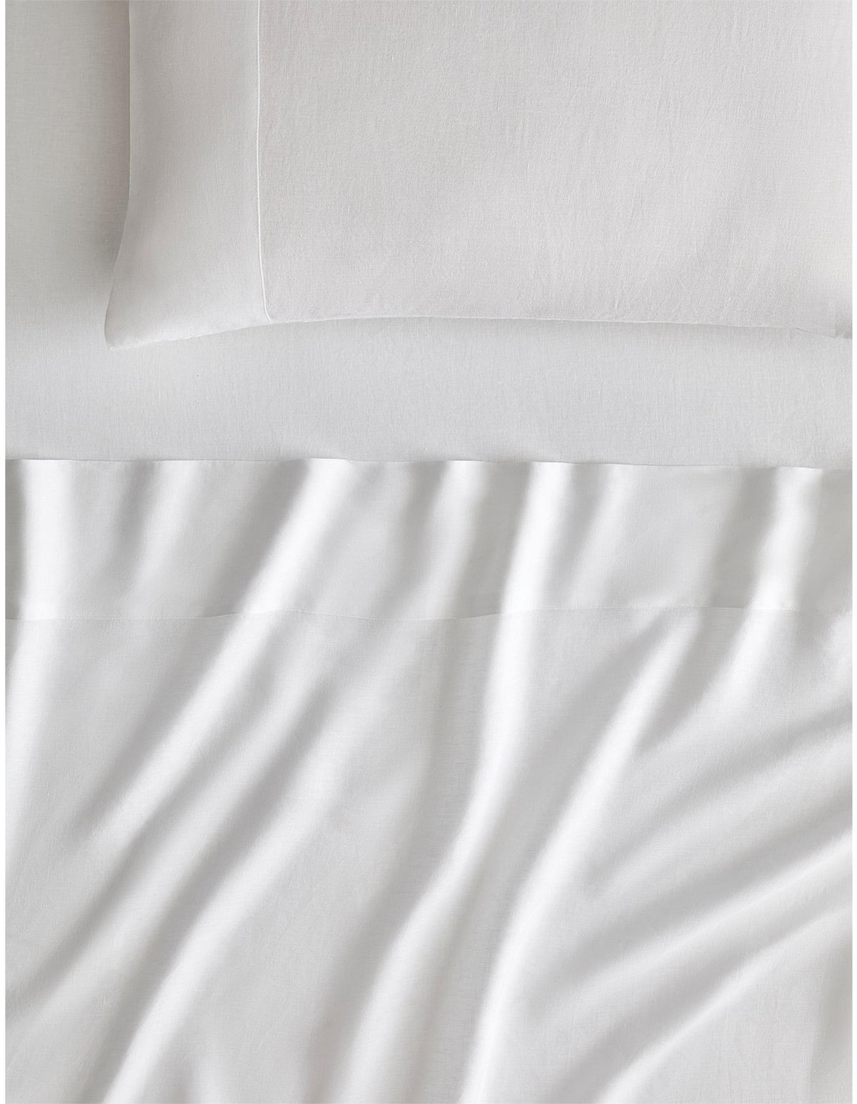 ABBOTSON KING FLAT SHEET IN WHITE