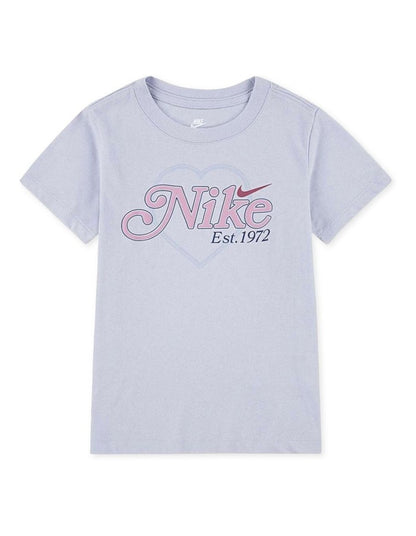 Varsity Prep Heart Tee in Grey