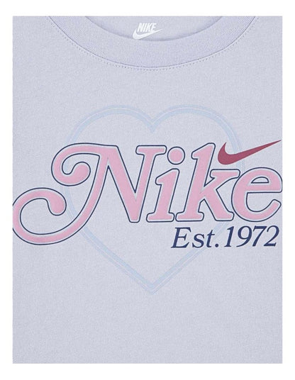 Varsity Prep Heart Tee in Grey