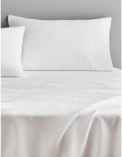 ABBOTSON PILLOWCASE PAIR IN WHITE