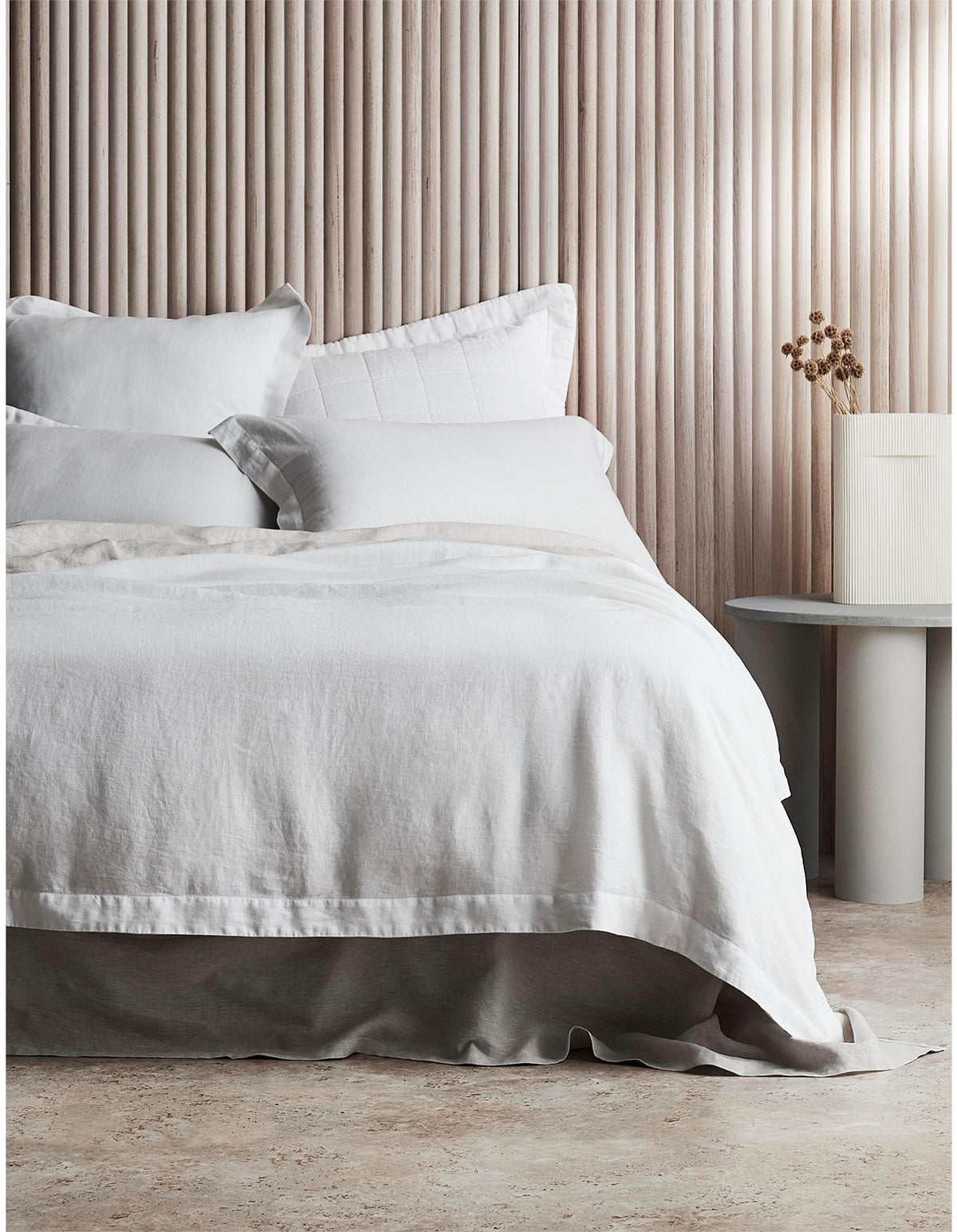 ABBOTSON EUROPEAN PILLOWCASE IN WHITE