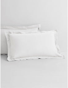 ABBOTSON TAILORED PILLOWCASE PAIR IN WHITE