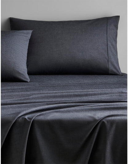 REILLY KING SINGLE SHEET SET IN CARBON