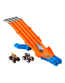 Monster Trucks Sharks vs. Dinos Racedown Destruction Track Set