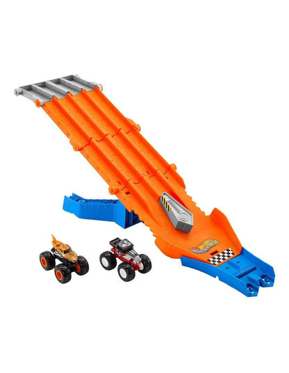 Monster Trucks Sharks vs. Dinos Racedown Destruction Track Set