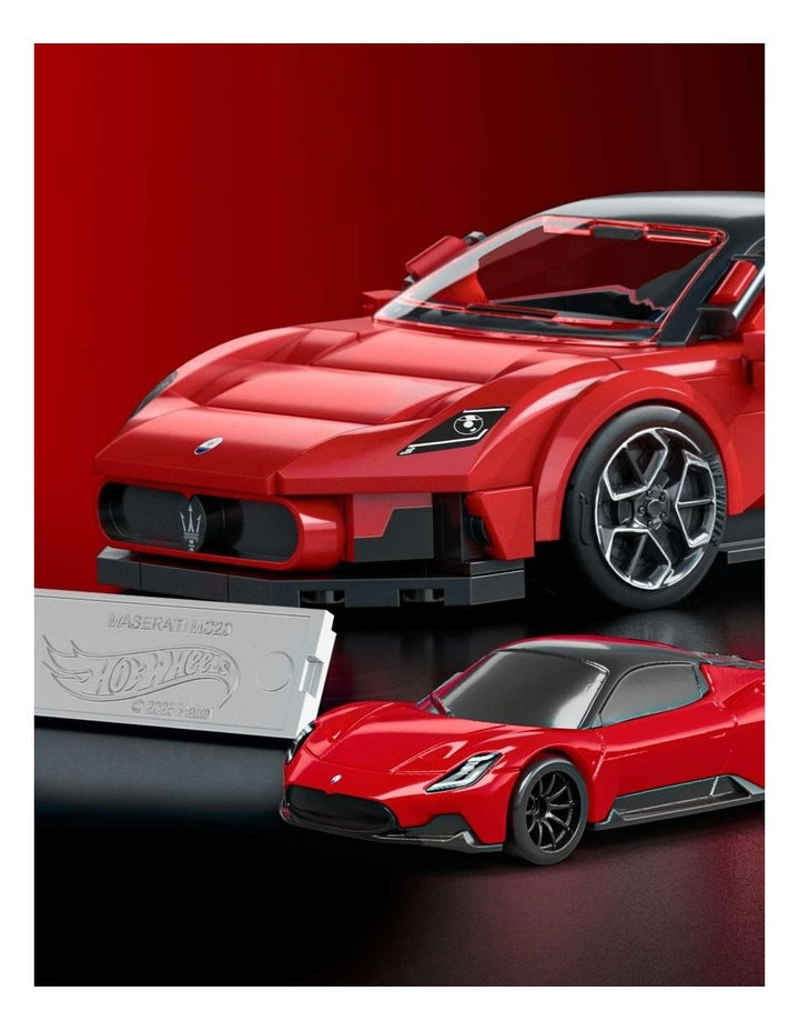 Mattel Brick Shop Maserati MC20 Building Toy Kit
