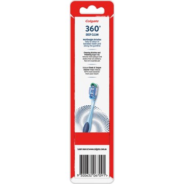 Colgate 360 Deep Clean Toothbrush Medium Value 2 pack