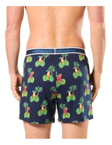 Cocktail Bar Loose Fit Knit Boxershort in Blue