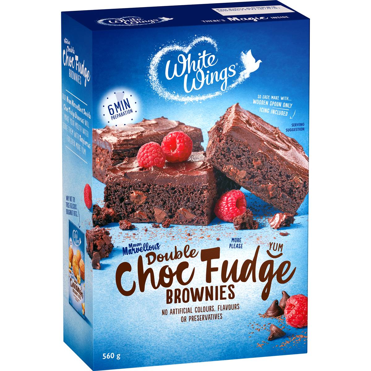 White Wings Brownie Mix Double Chocolate Fudge 560g