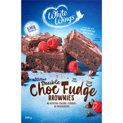 White Wings Brownie Mix Double Chocolate Fudge 560g