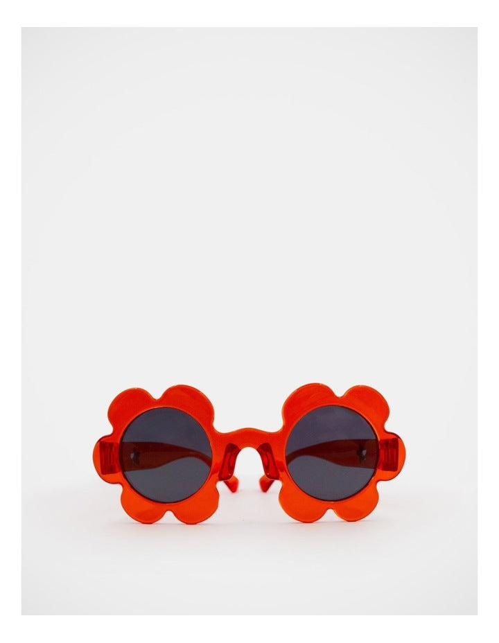 Flower Shaped Sunglasses in Red