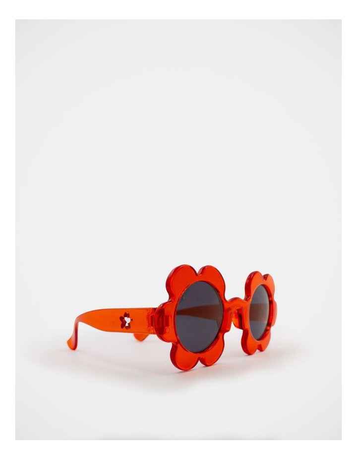 Flower Shaped Sunglasses in Red
