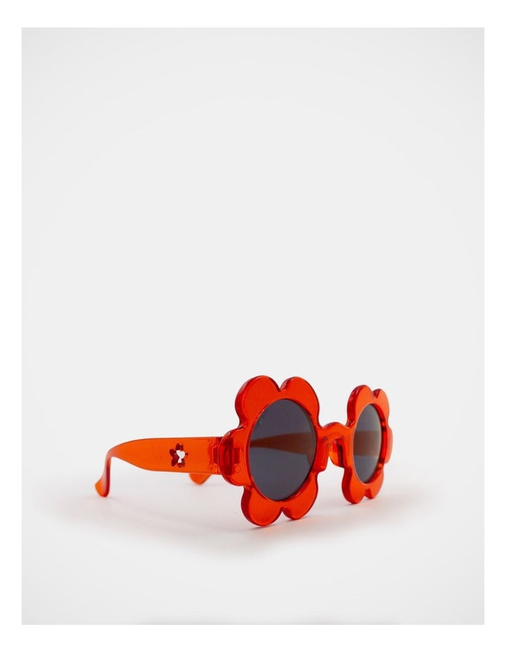 Flower Shaped Sunglasses in Red