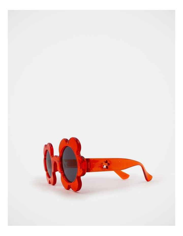 Flower Shaped Sunglasses in Red