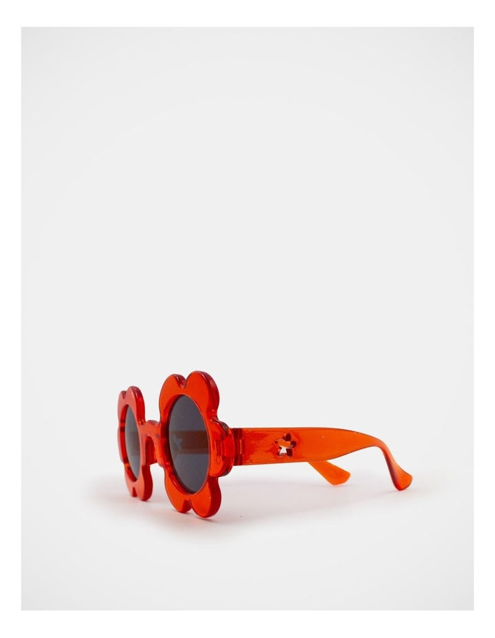 Flower Shaped Sunglasses in Red