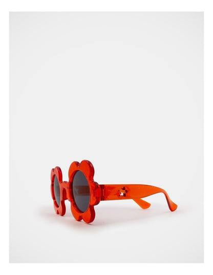Flower Shaped Sunglasses in Red