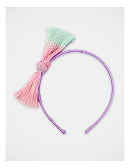 Bow Satin Aliceband in Multi