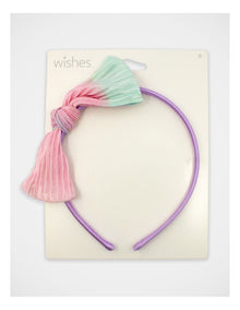 Bow Satin Aliceband in Multi