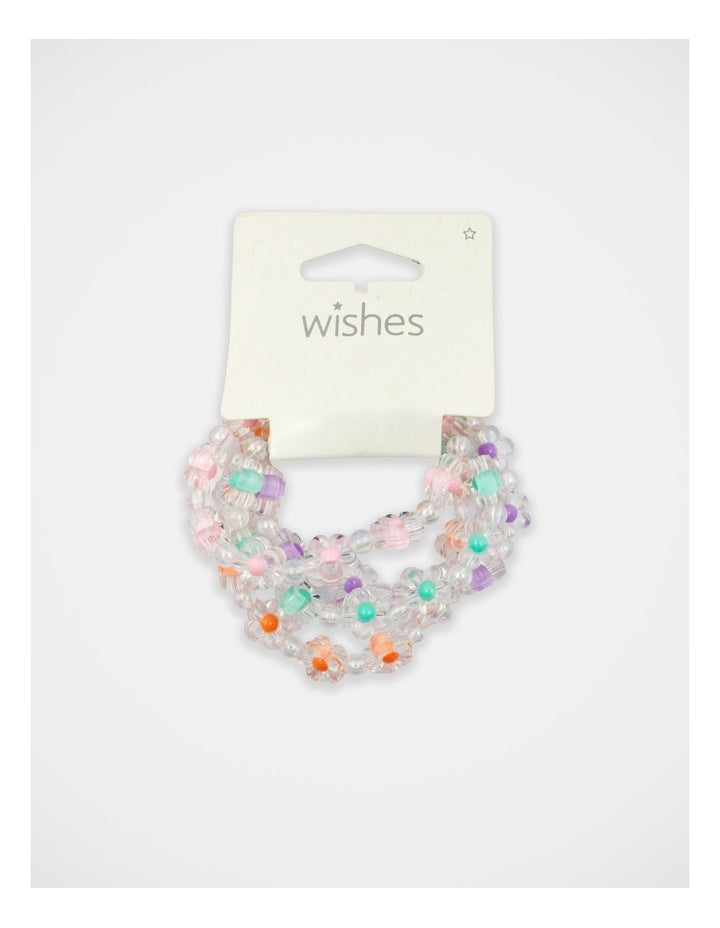 Flower Bracelet 4 Pack in Multi