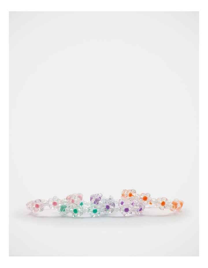 Flower Bracelet 4 Pack in Multi