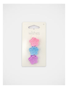 Mini Flower Claw Clip 3Pack in Multi