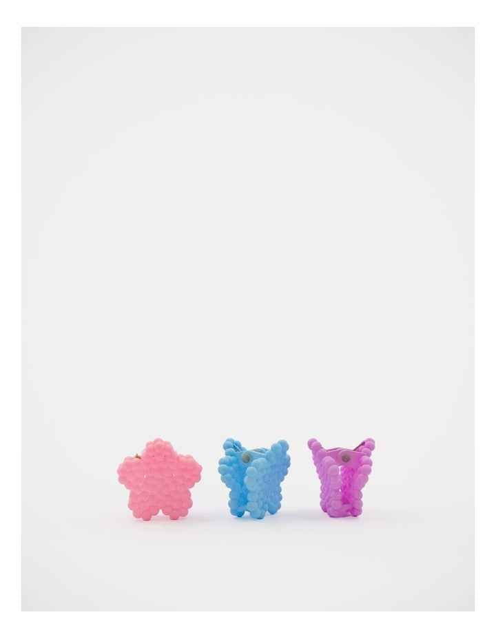 Mini Flower Claw Clip 3Pack in Multi