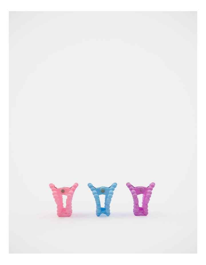 Mini Flower Claw Clip 3Pack in Multi